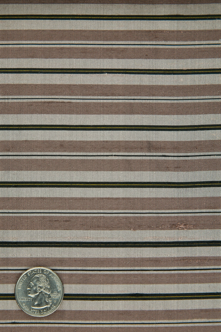 Multicolor Striped Silk Shanting 288 Fabric