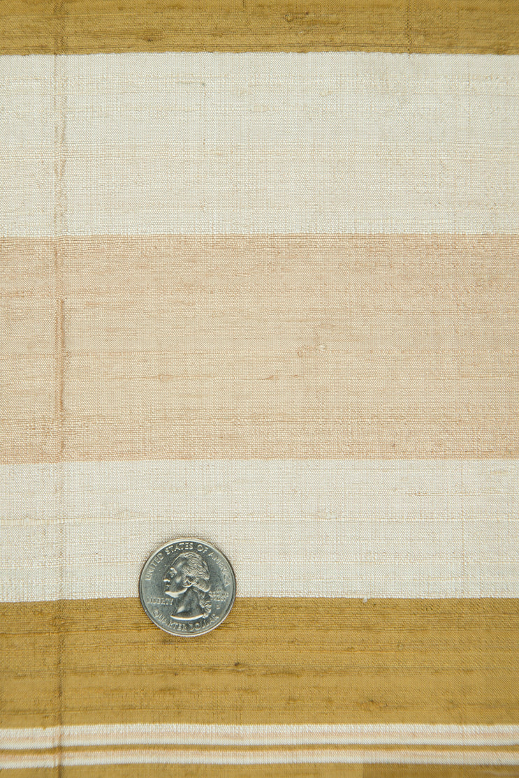 Multicolor Striped Silk Shanting 307 Fabric