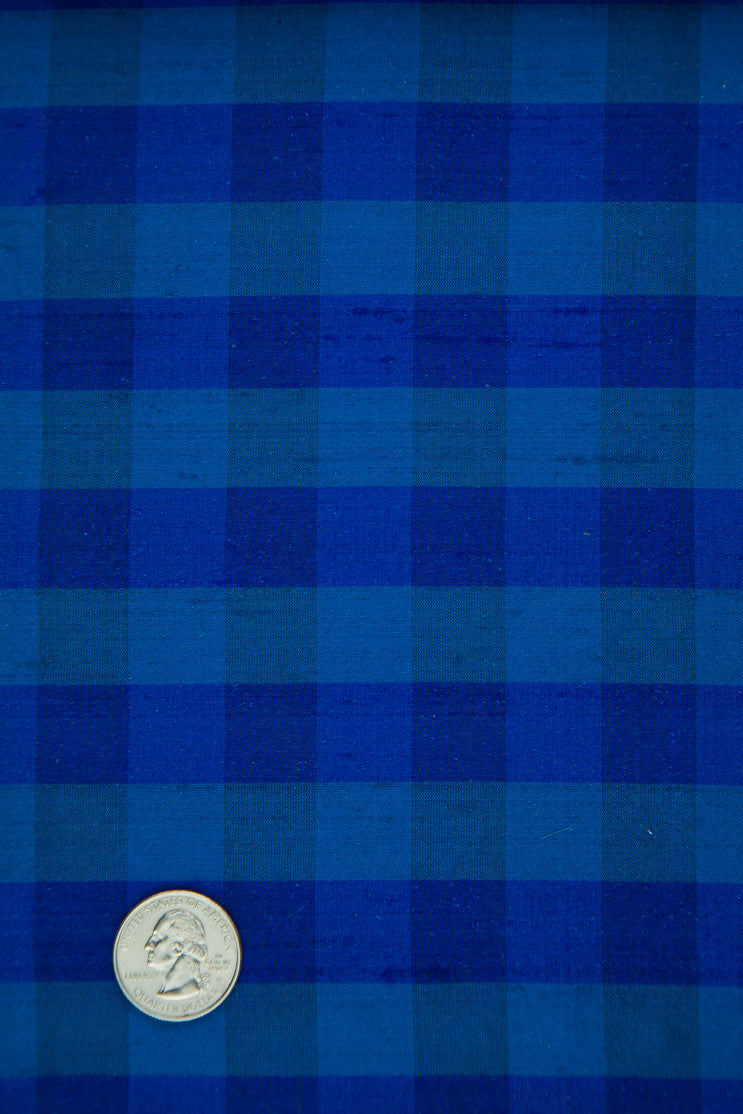 Multicolor Plaid Silk Shantung 351 Fabric