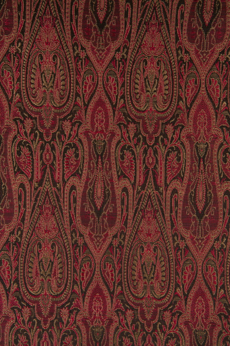 Maroon Red Silk Brocade 402 Fabric