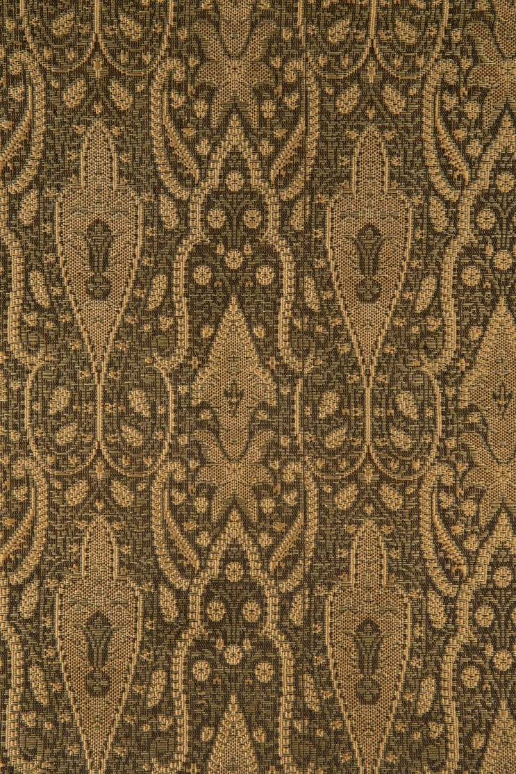 Golden Green Silk Brocade 410 Fabric