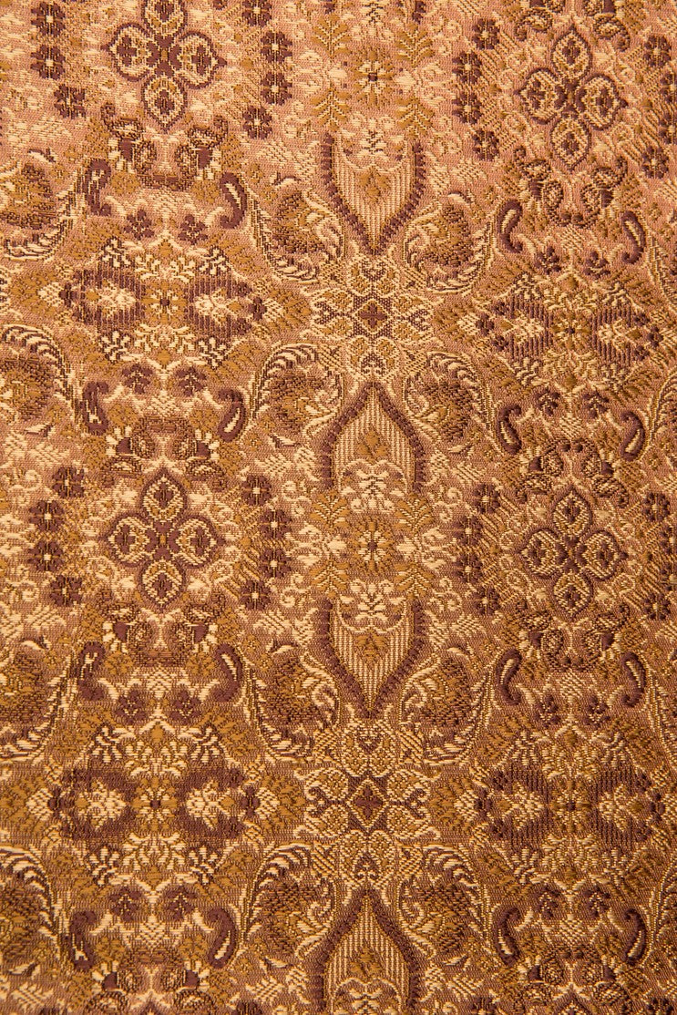 Brown Silk Brocade 442 Fabric