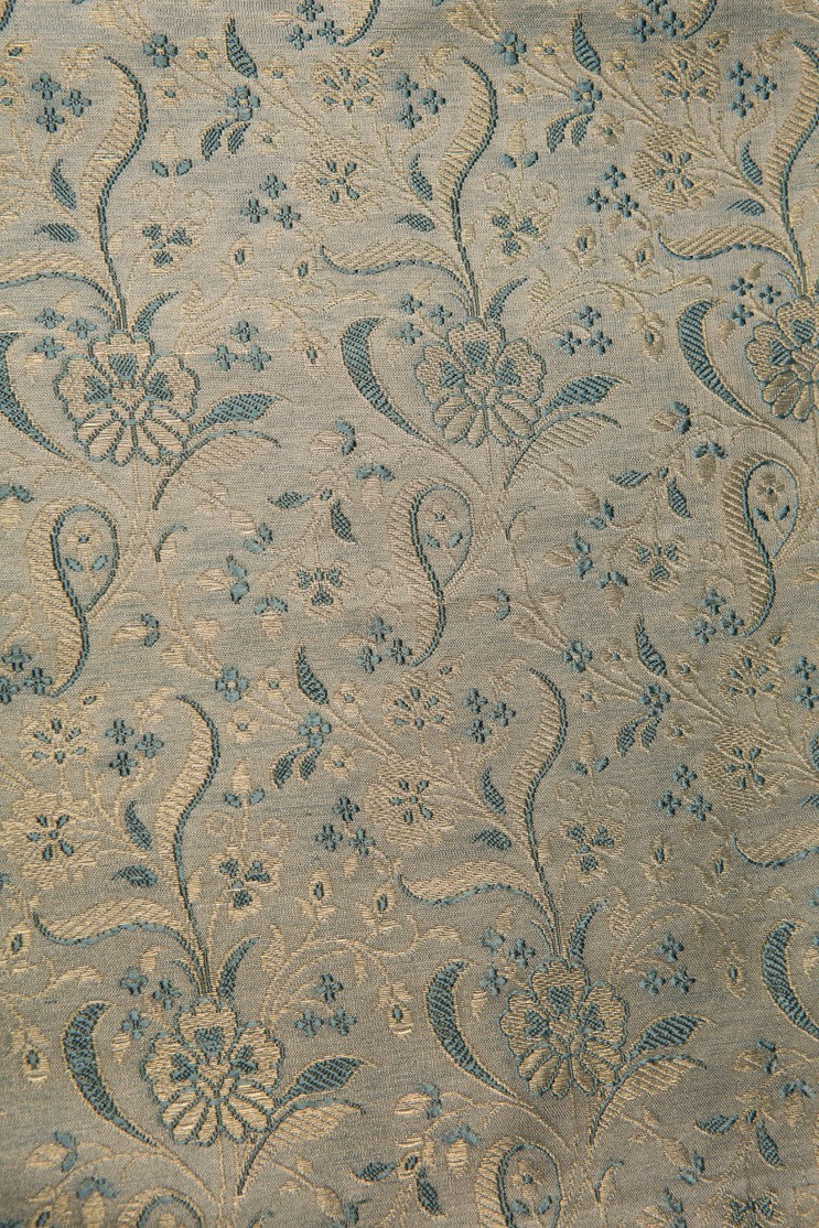 Sky Blue Silk Brocade 460 Fabric