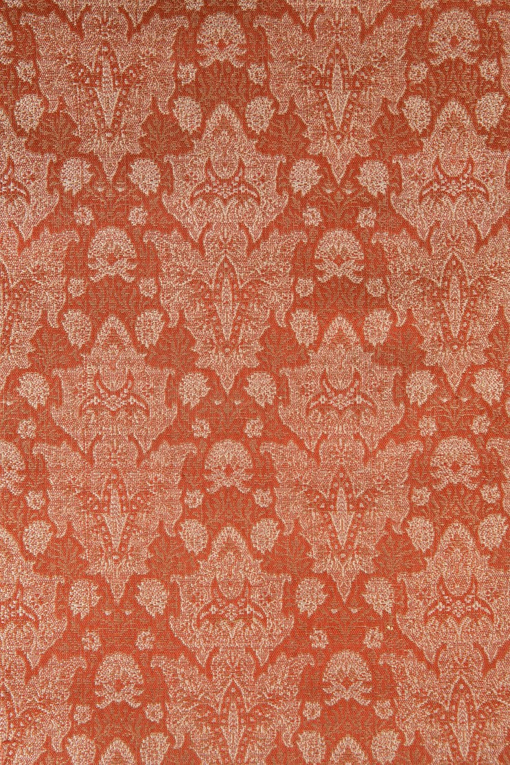 Orange Silk Brocade 501 Fabric