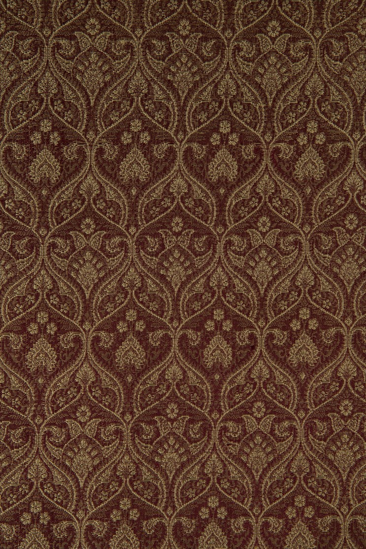 Golden Red Silk Brocade 514 Fabric