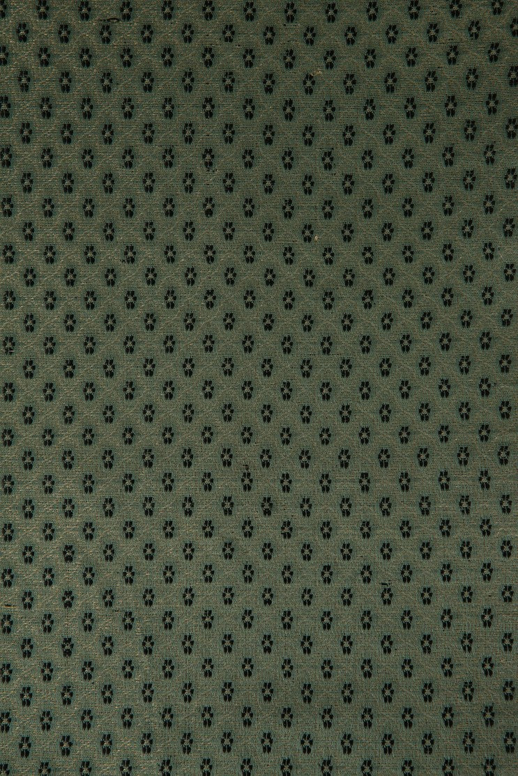 Golden Green Silk Brocade 515 Fabric