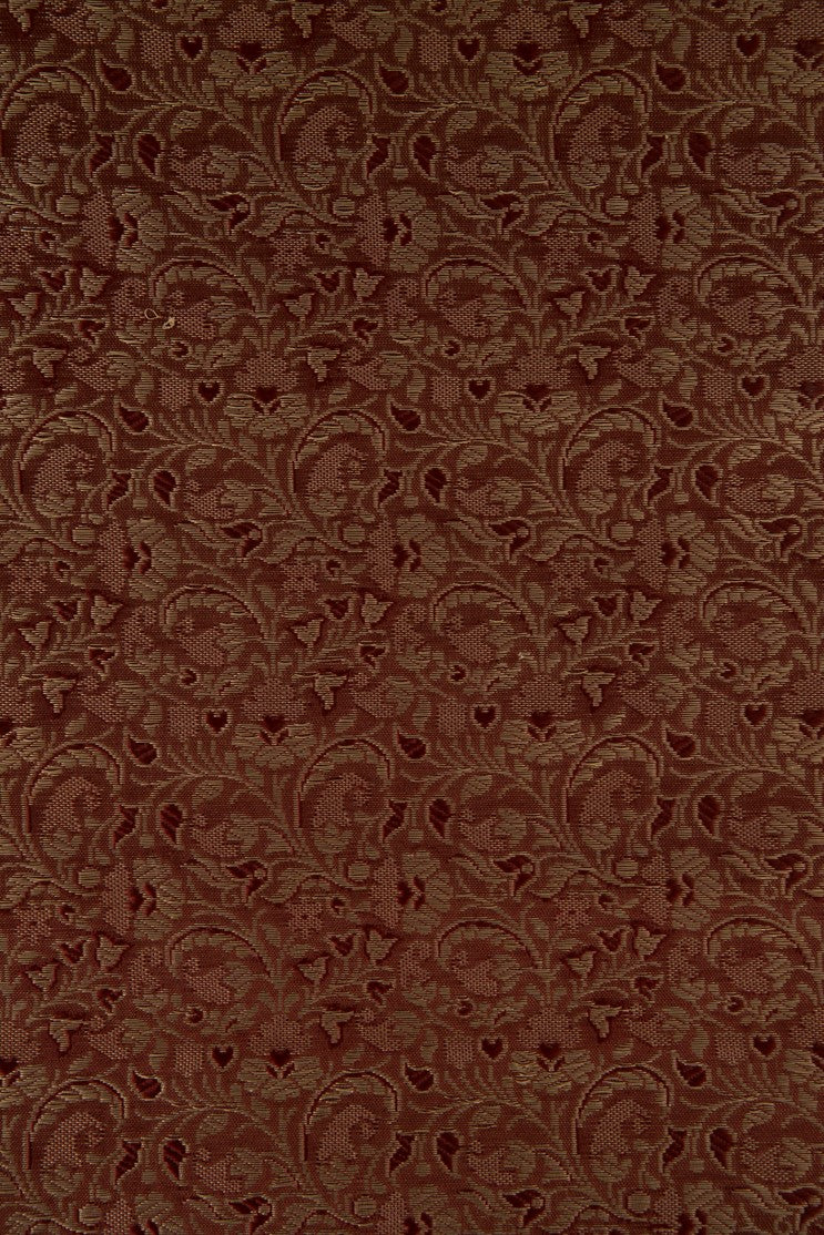 Golden Red Silk Brocade 522 Fabric