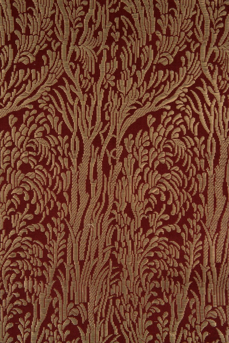 Golden Red Silk Brocade 532 Fabric