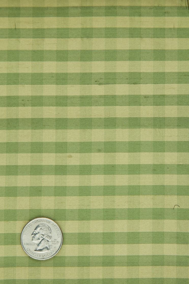 Sage Gingham Shantung 552 Fabric