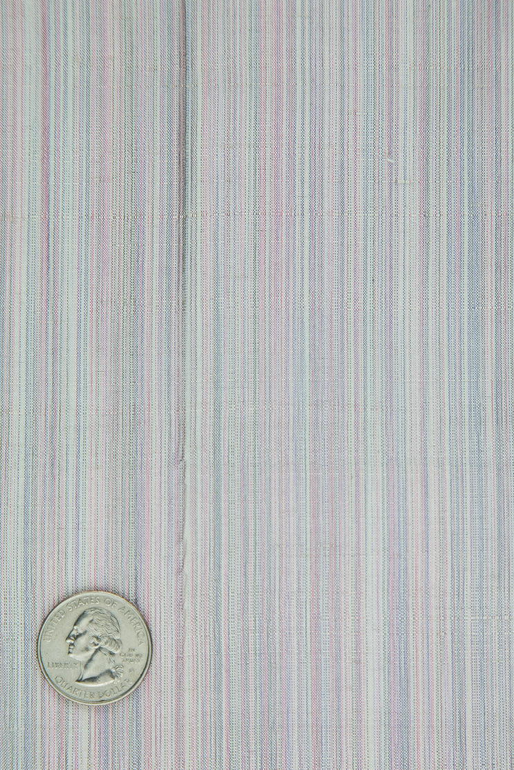 Multicolor Striped Silk Shantung 579 Fabric