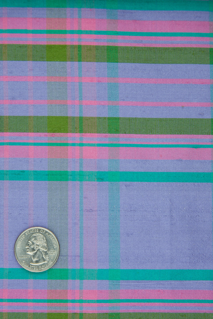Mulitcolor Tartan Shantung 593 Fabric