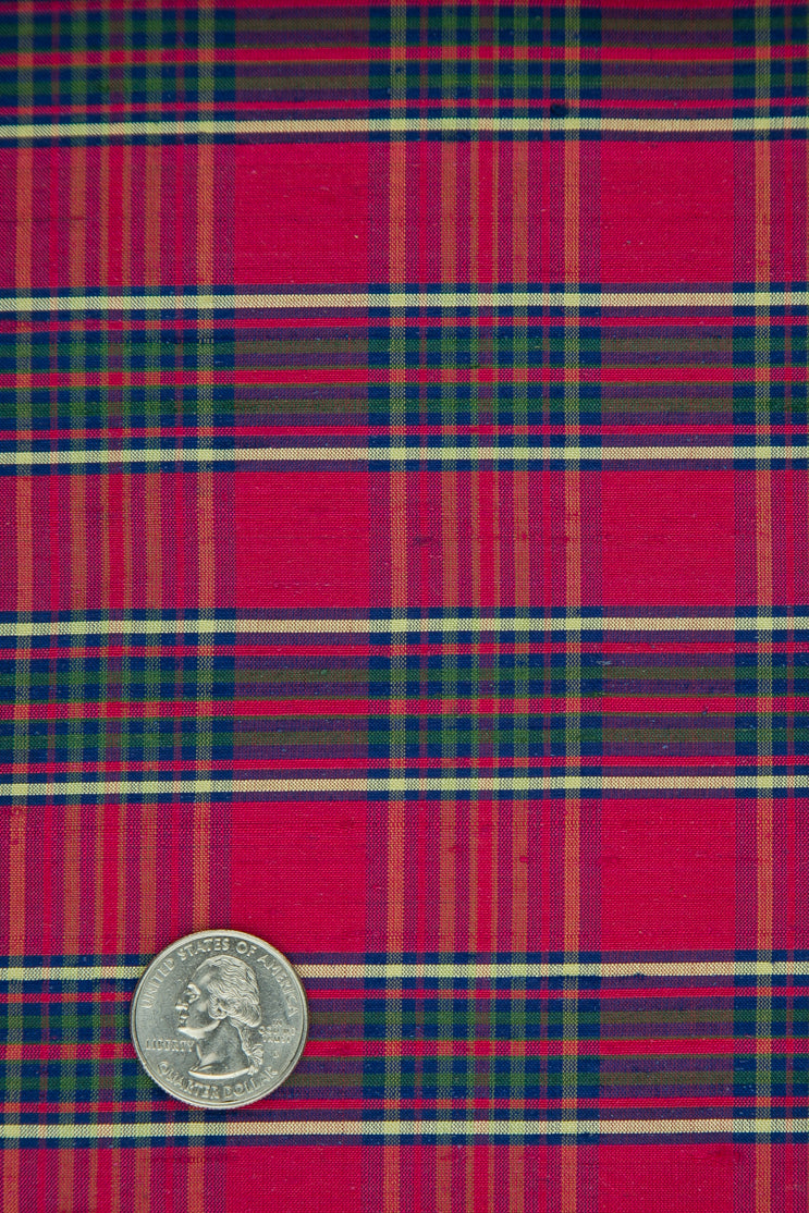 Mulitcolor Tartan Shantung 596 Fabric