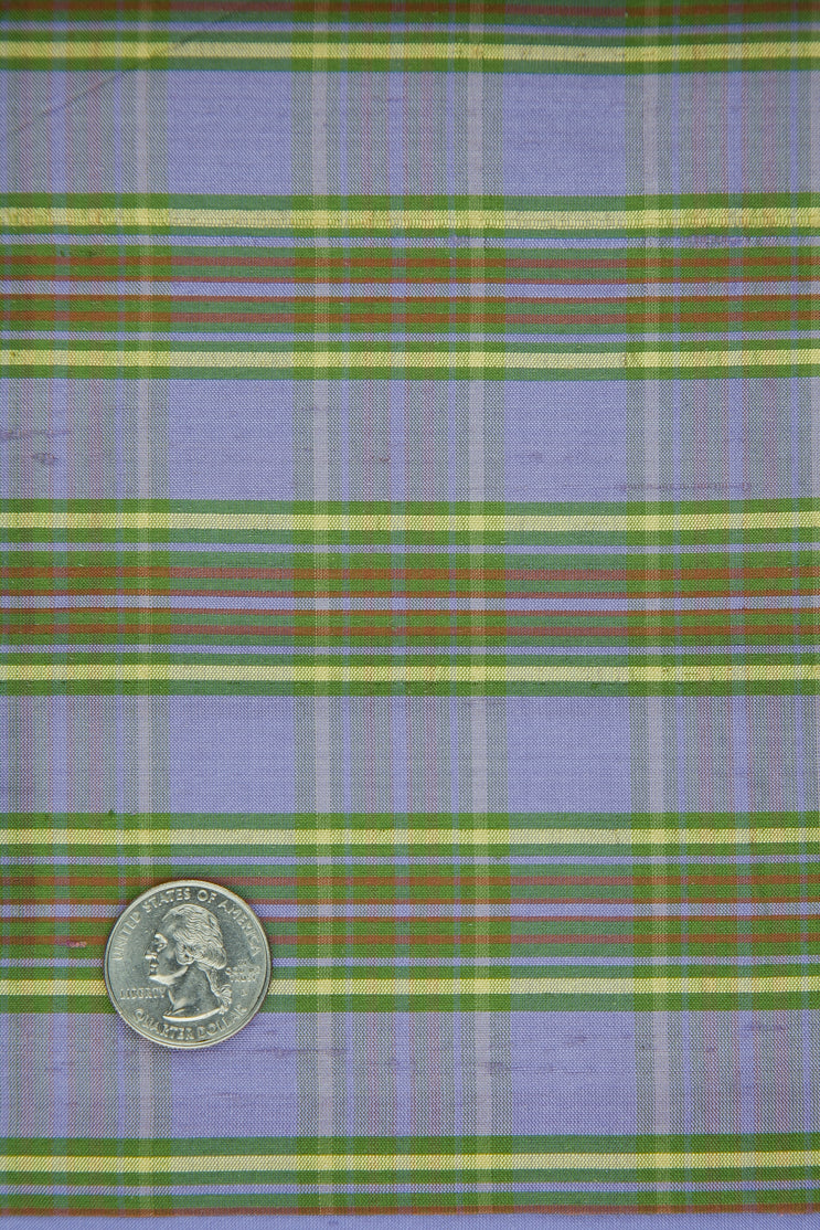 Lavender Plaid Shantung 598 Fabric