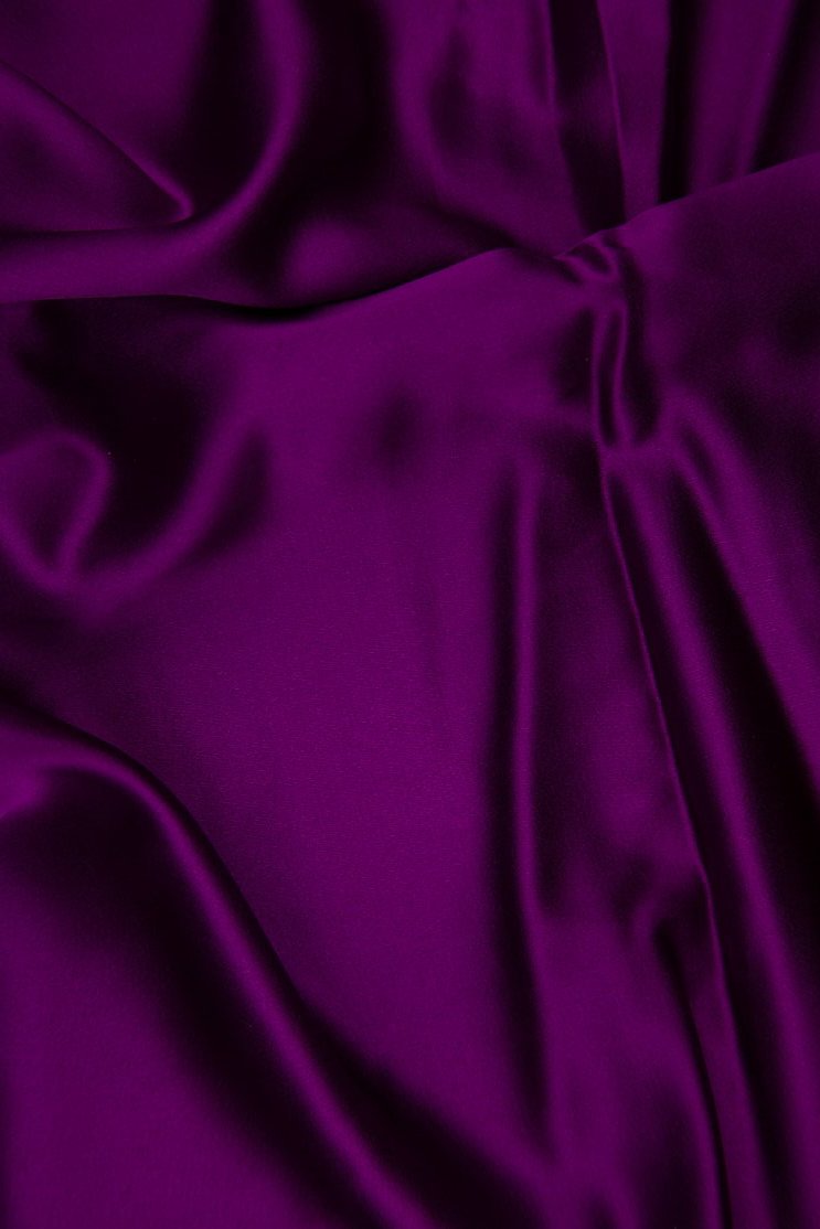 Byzantium Silk Crepe Back Satin Fabric