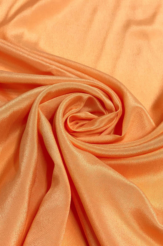 Tangerine Silk Crepe CRP-013 Fabric By The Yard