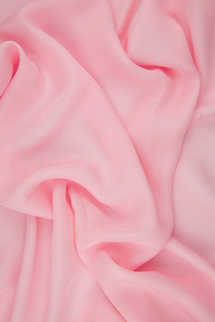 Orchid Pink Silk Double Georgette Fabric