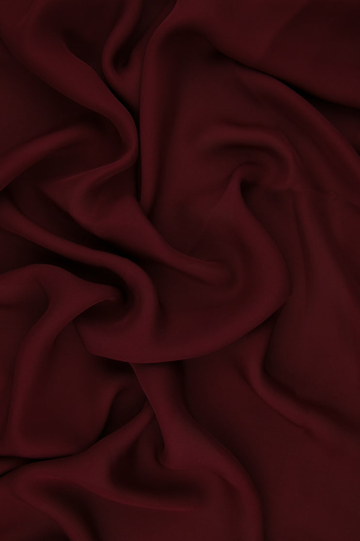 Reddish Brown Silk Double Georgette Fabric