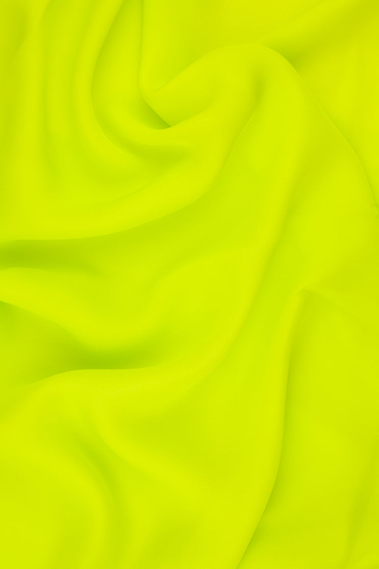 Chartreuse Silk Double Georgette Fabric