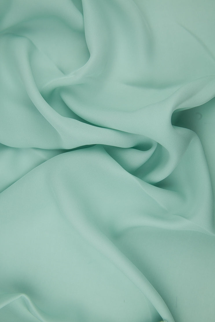 Seafoam Silk Double Georgette Fabric