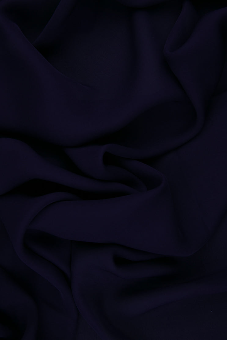 Eggplant Silk Double Georgette Fabric