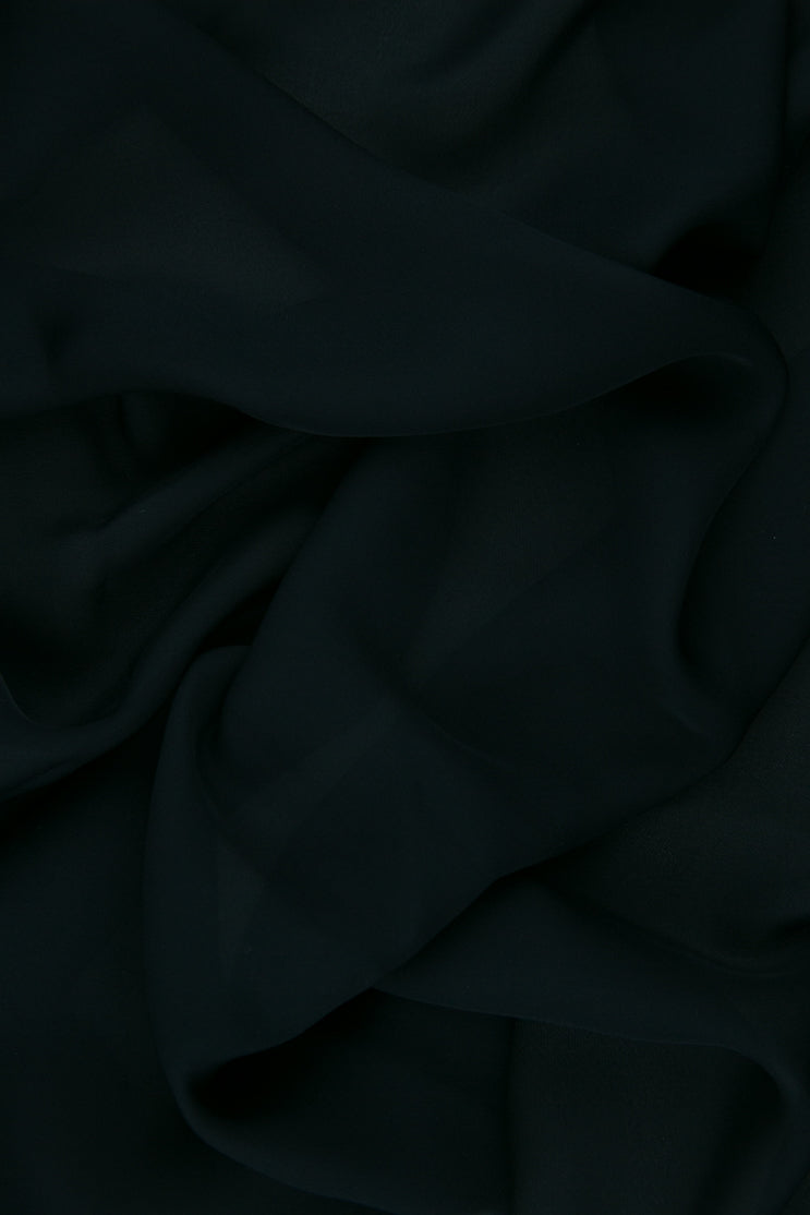 Midnight Silk Double Georgette Fabric