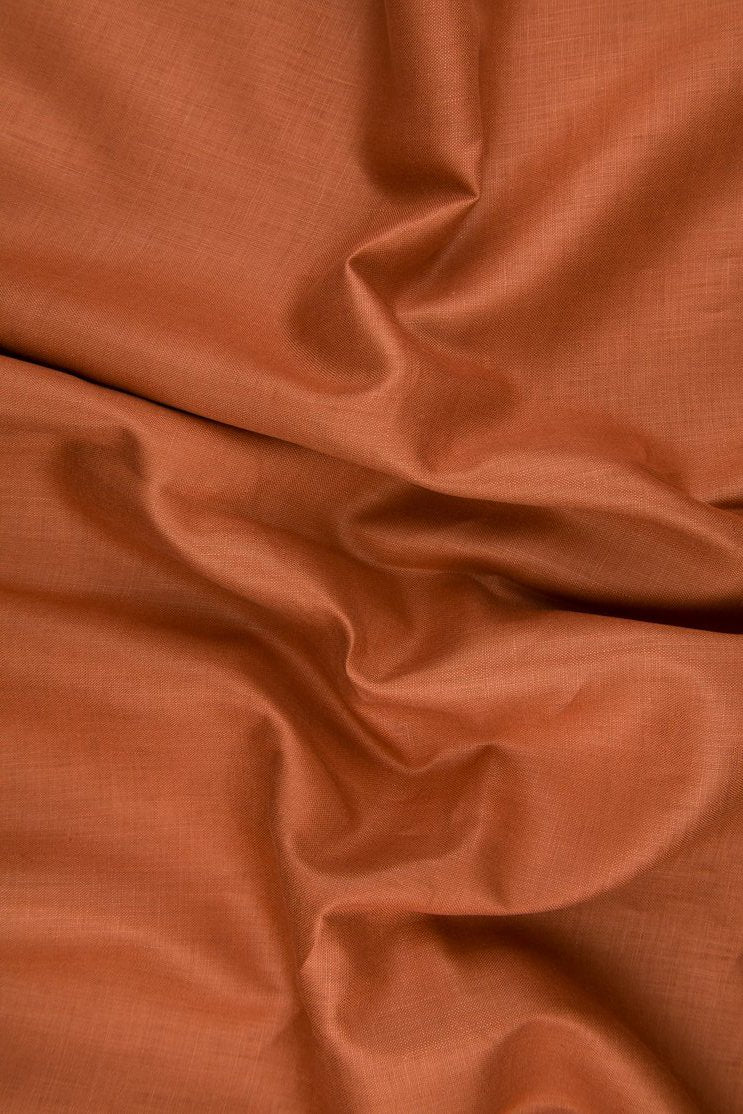 Rust Handkerchief Linen Fabric