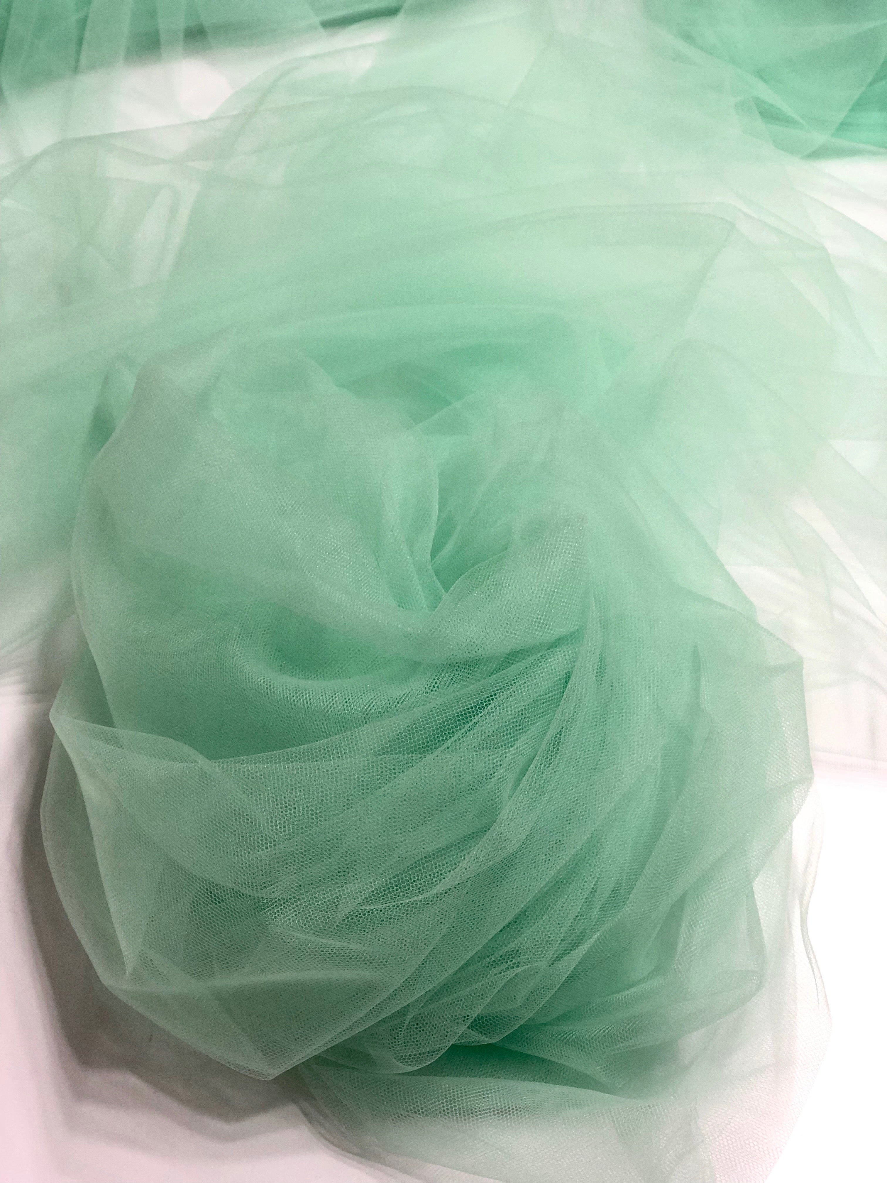 Light Mint Italian Nylon Tulle Fabric