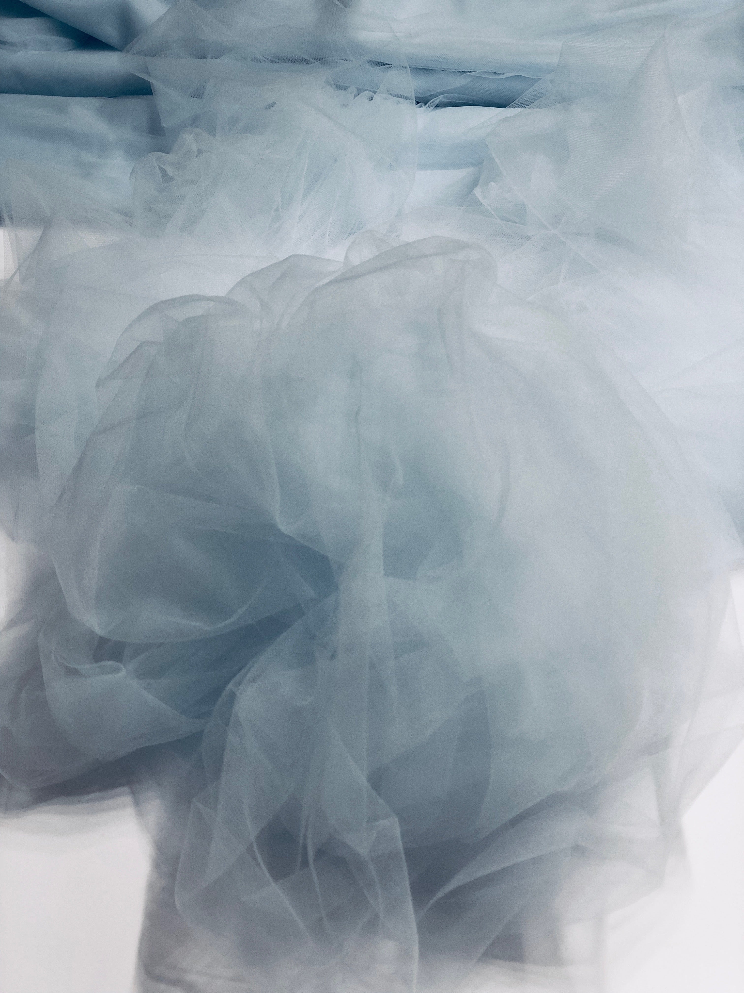 Baby Blue Italian Nylon Tulle Fabric