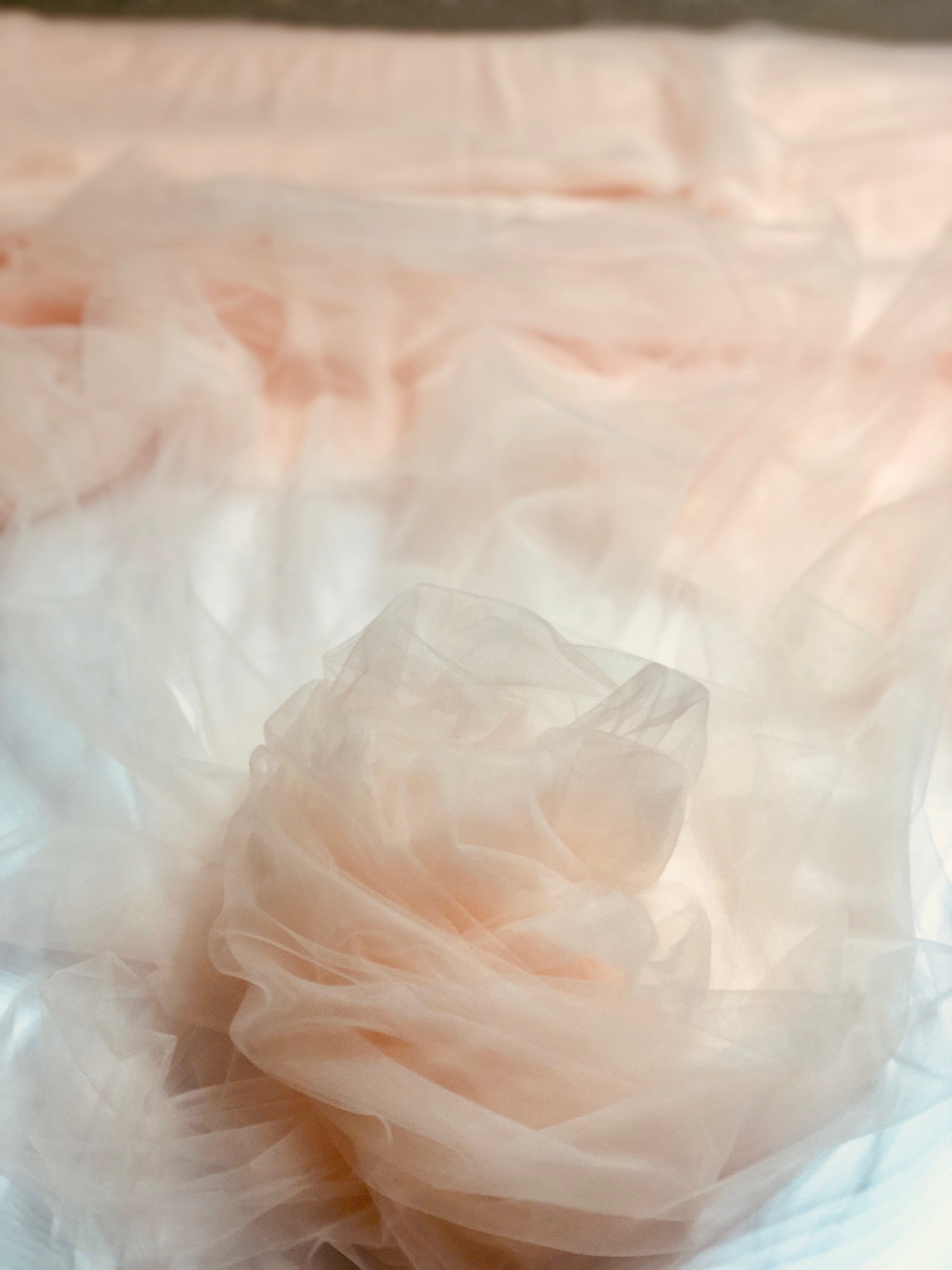 Pink Alabaster Italian Nylon Tulle Fabric