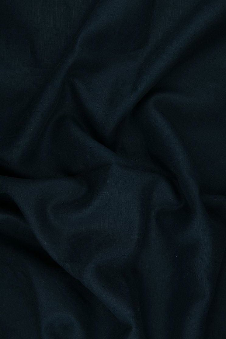 Navy Medium Weight Linen Fabric