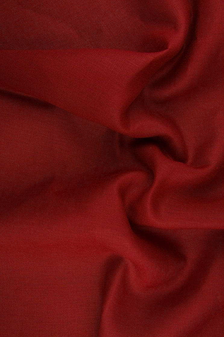 English Red Medium Weight Linen Fabric
