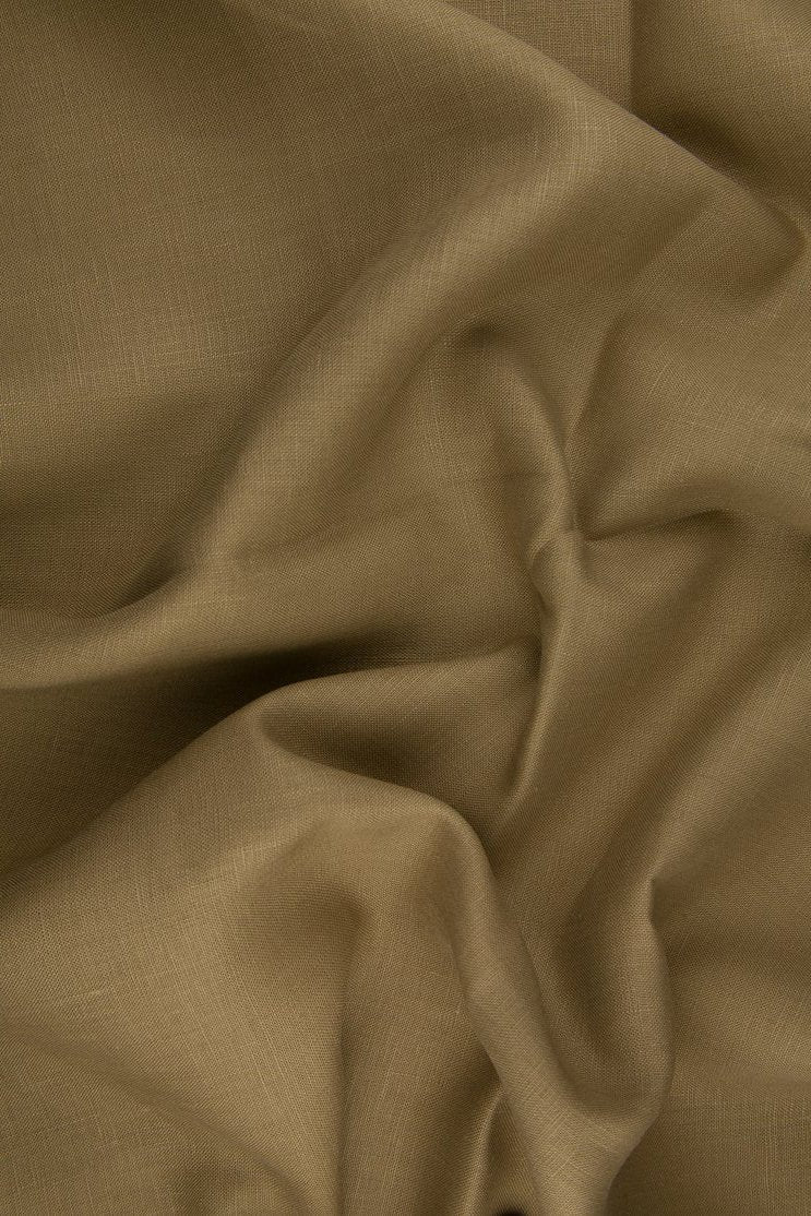 Tobacco Medium Weight Linen Fabric