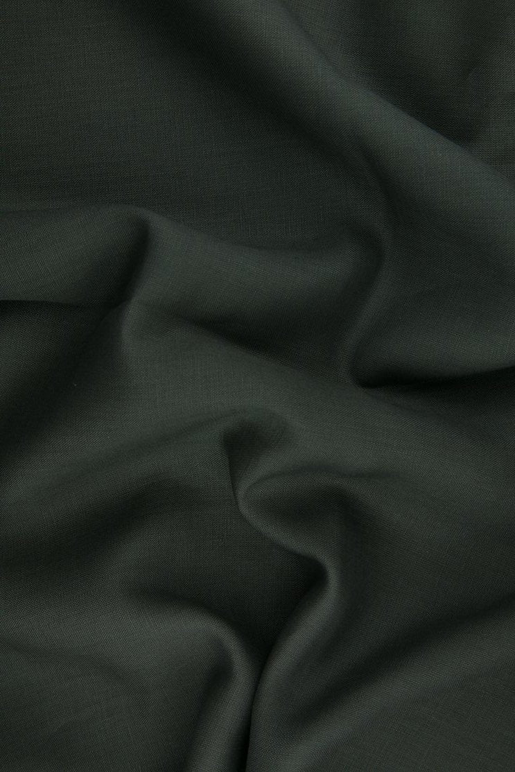Dark Grey Medium Weight Linen Fabric