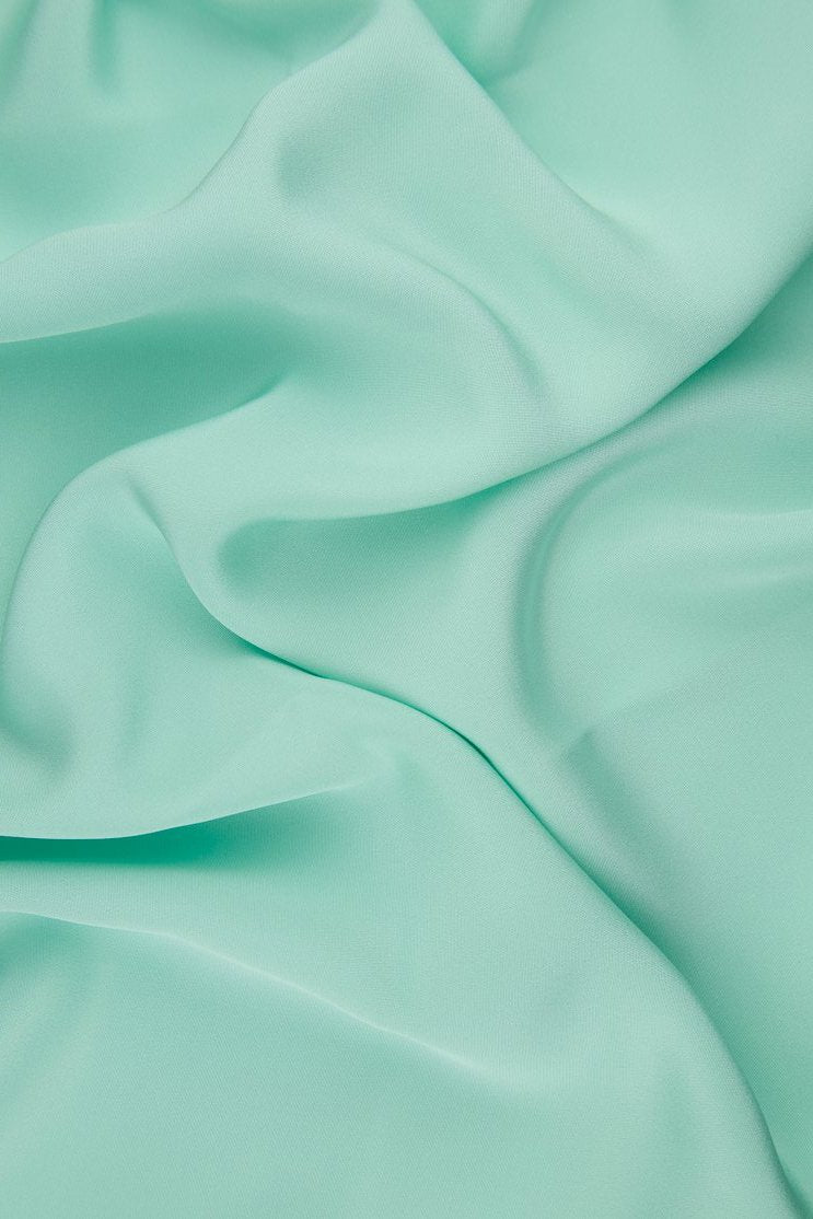 Soothing Sea Silk 4-Ply Crepe Fabric