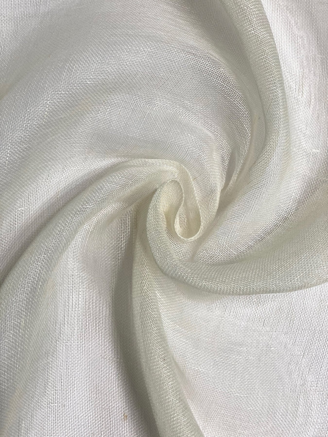 Ivory Bridal Linen Fabric