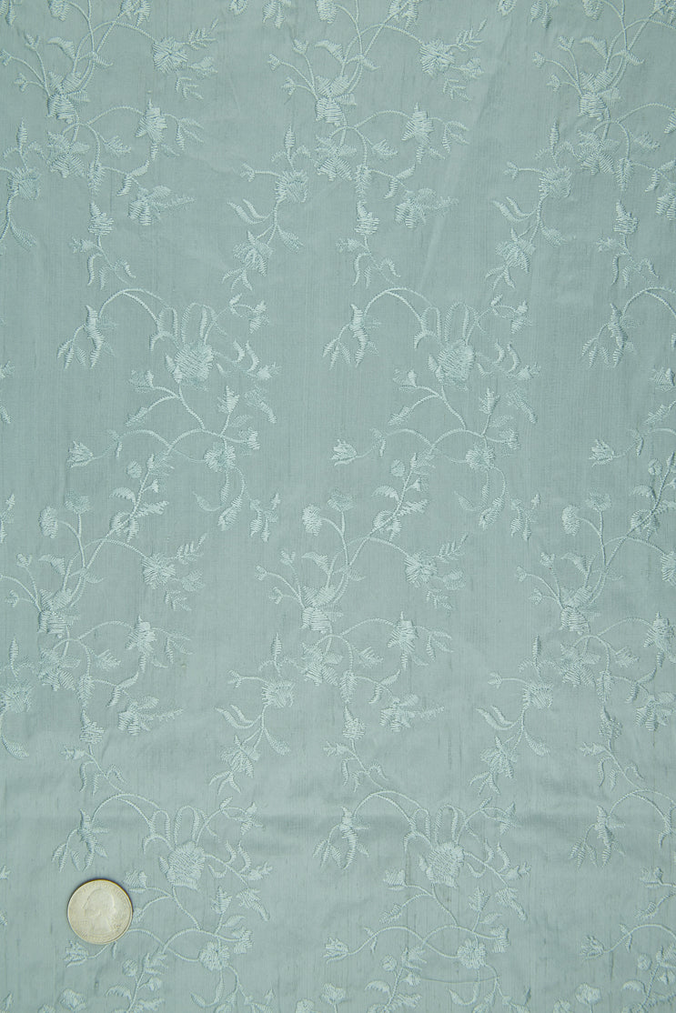 Embroidered Dupioni Silk MED-117/16 Fabric