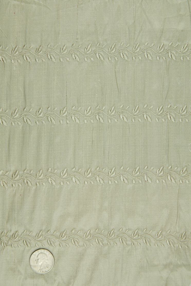 Embroidered Dupioni Silk MED-119/10 Fabric