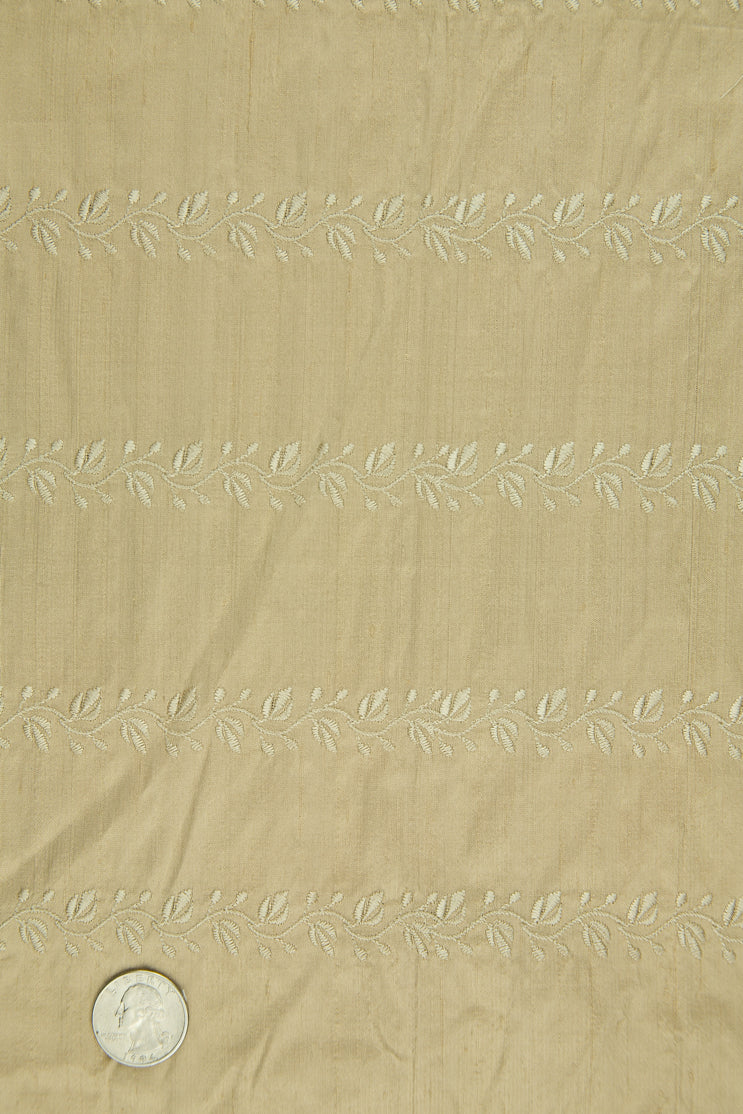 Embroidered Dupioni Silk MED-119/16 Fabric