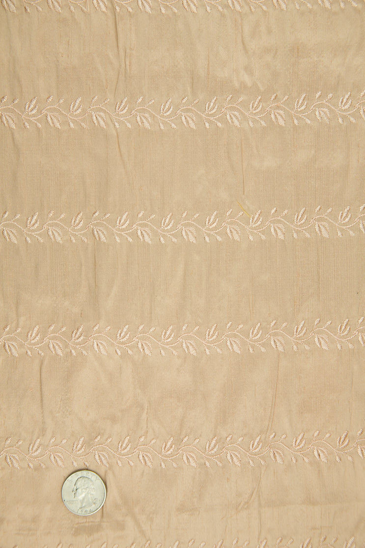 Embroidered Dupioni Silk MED-119/9 Fabric