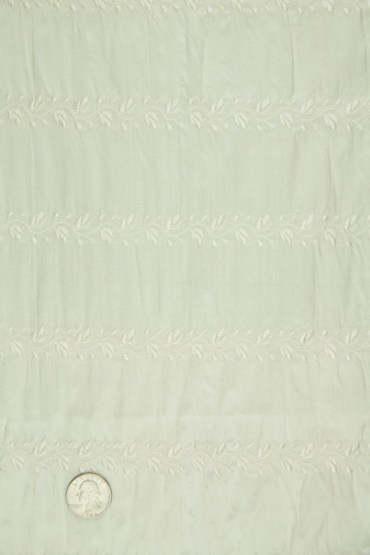 Embroidered Dupioni Silk MED-119 Fabric