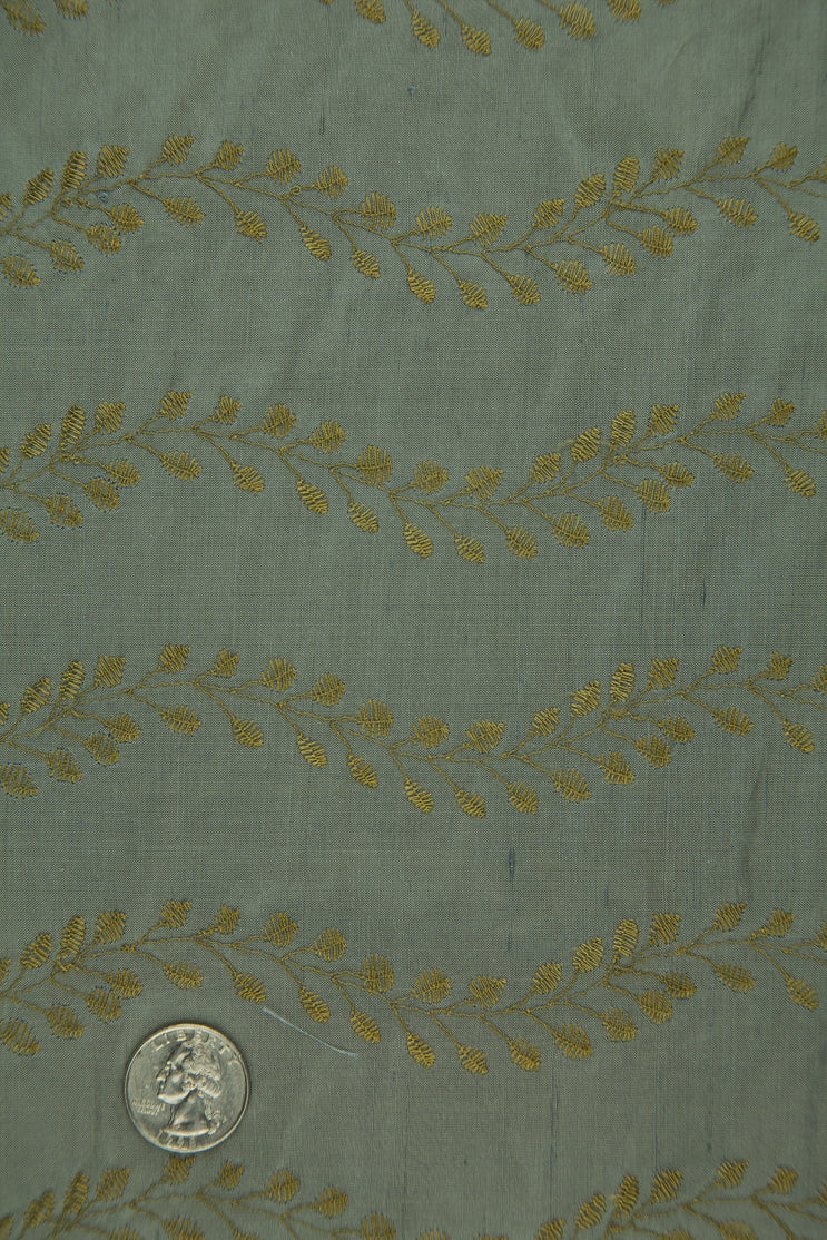 Embroidered Dupioni Silk MED-132/3 Fabric