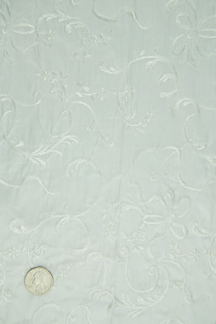 Embroidered Dupioni Silk MED-170 Fabric