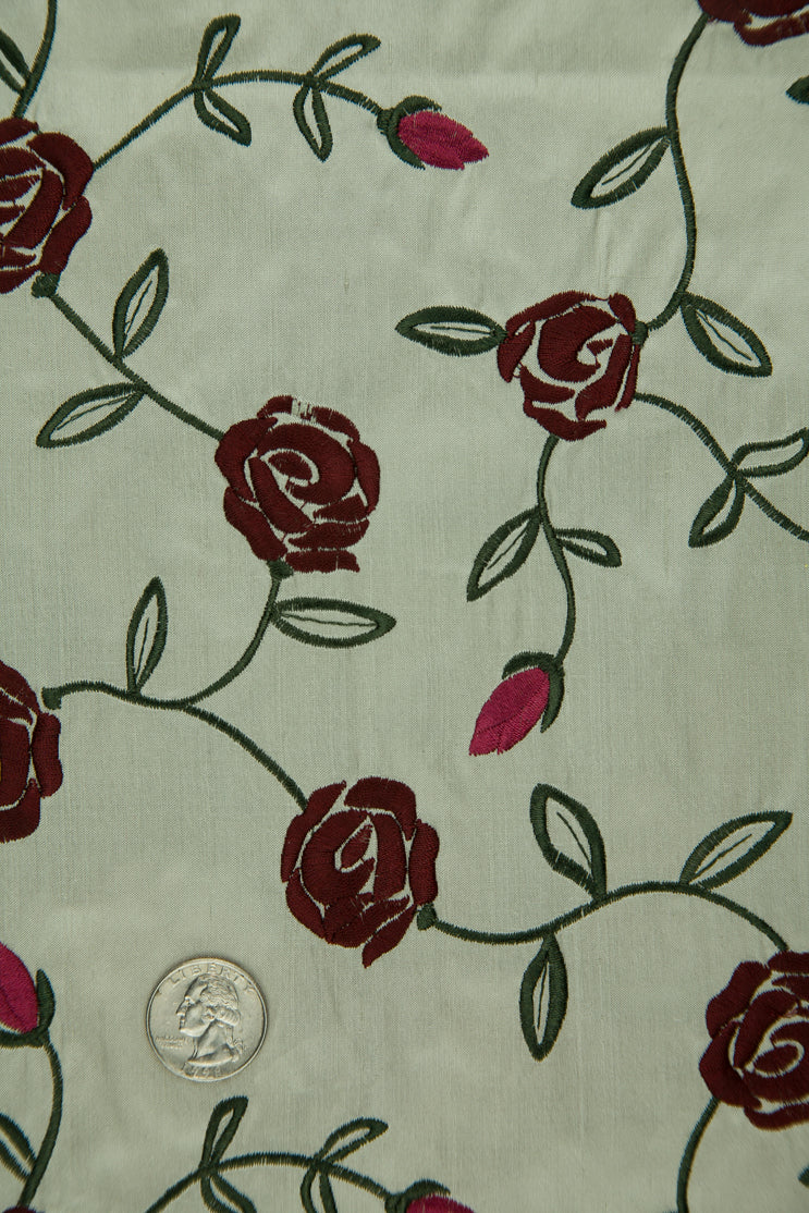 Embroidered Dupioni Silk MED-173/15 Fabric