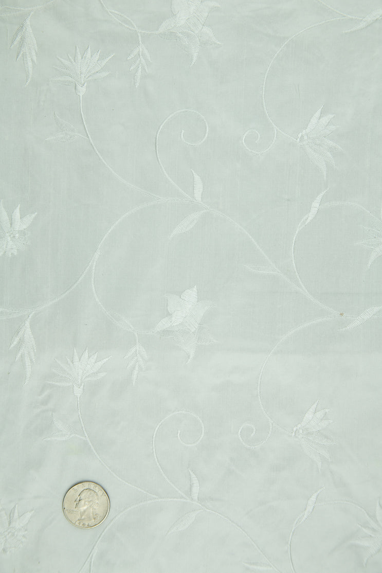 Embroidered Dupioni Silk MED-187/4 Fabric