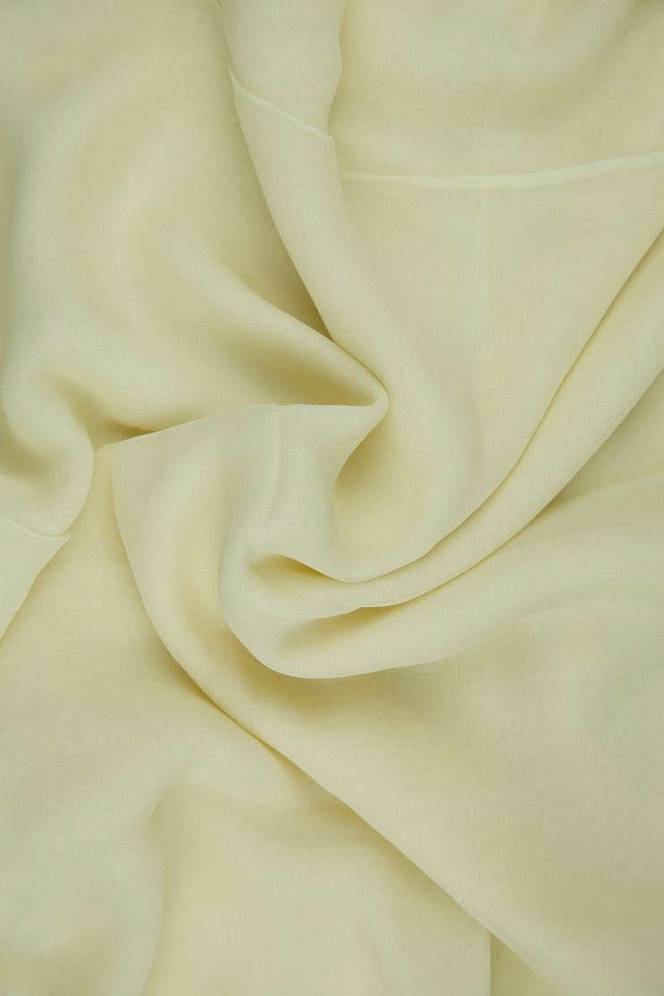 Champagne Silk Chiffon Fabric