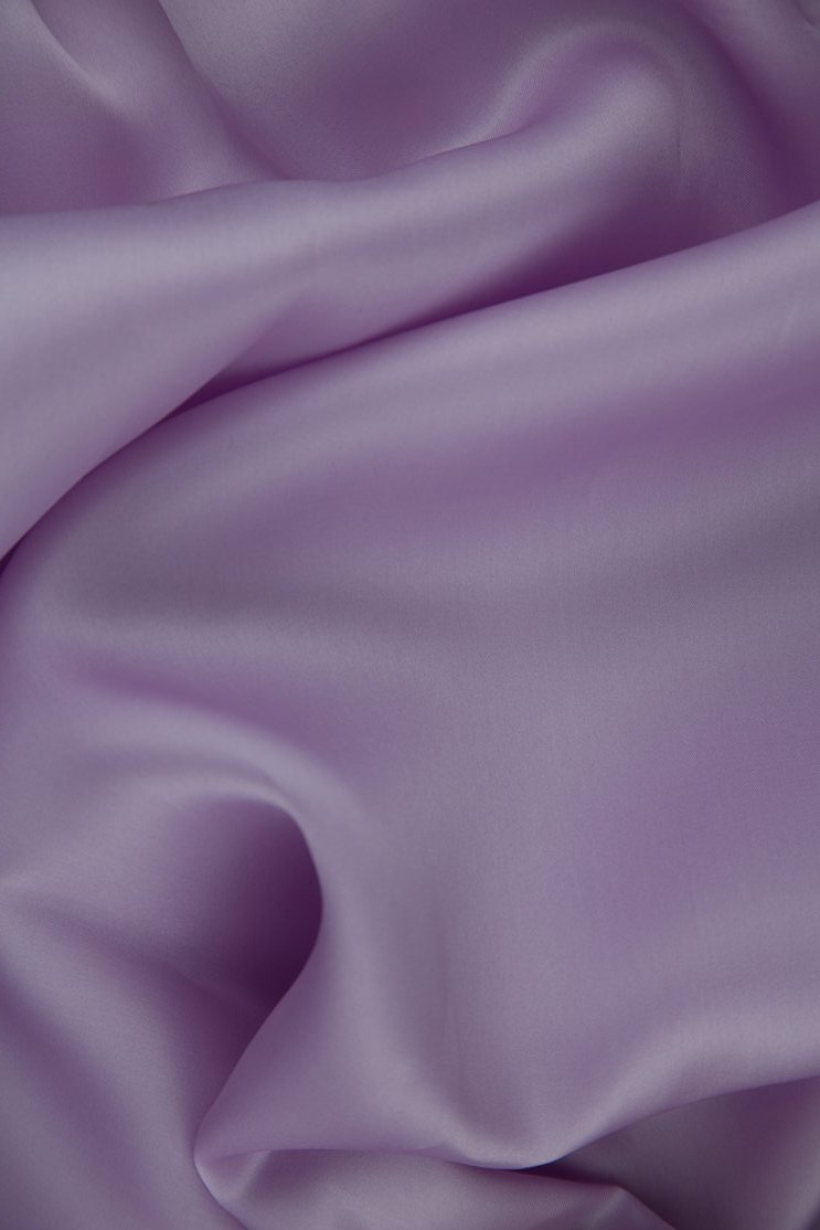 Fair Orchid Silk Satin Face Organza Fabric