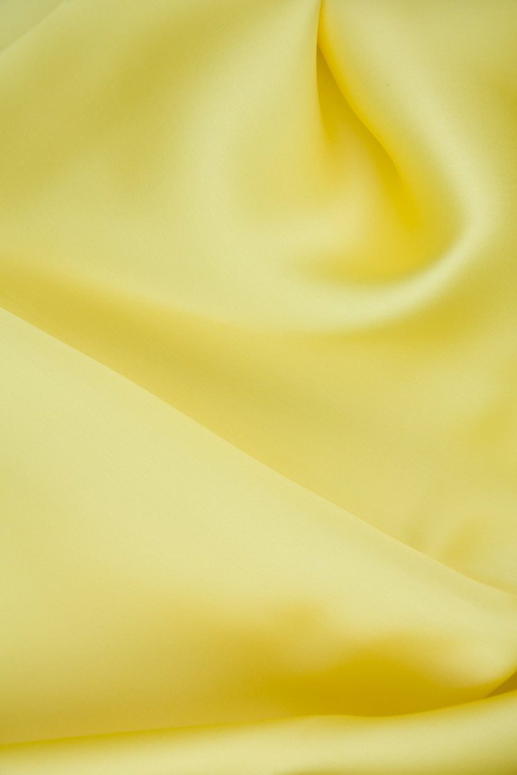 Custard Silk Satin Face Organza Fabric