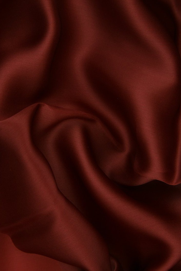 Cinnabar Silk Satin Face Organza Fabric