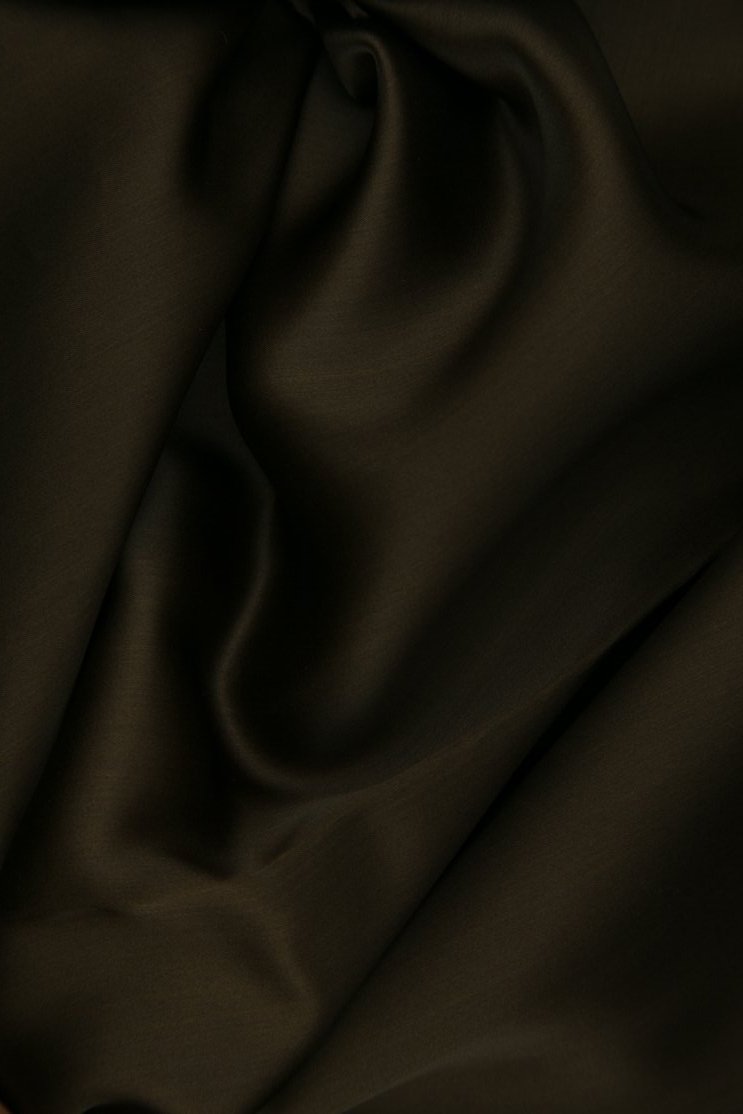 Chestnut Silk Satin Face Organza Fabric