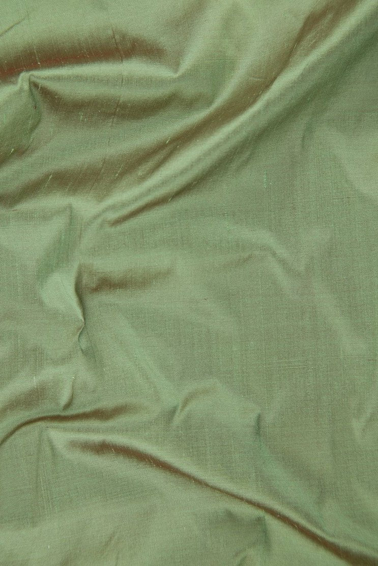 Quiet Green Silk Shantung 54 inch Fabric